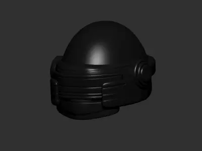 helmet high poly sculpt 3d printable ver 7 3D model 3D model