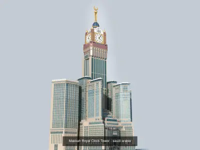 Saudi arabia tallest buildings 3D model