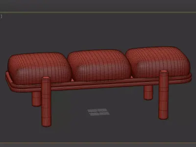Nubi Bench 3D model