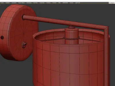GANS  WALL Low-poly 3D model