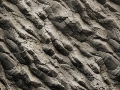 H124 Rock Cliff - PBR - 4K - Seamless - SBSAR Texture