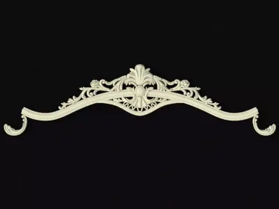 the crown is perfect for a sofa or bed 3D model