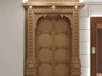 Temple Gate 3D model