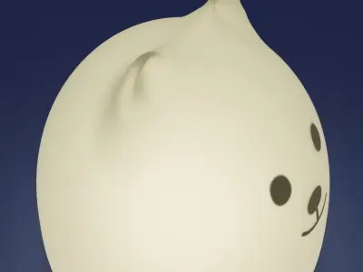 Night light-cat Free 3D model