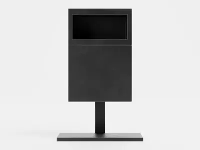 Urban Street Bin - Modern Outdoor Trash Can 3D model
