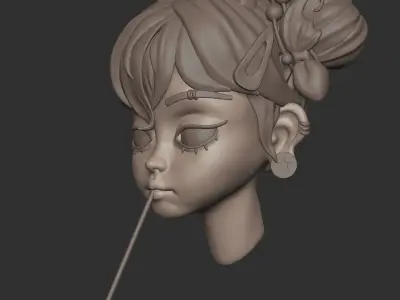 Scuplt In 3d Low-poly 3D model