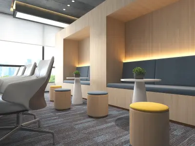 3D model of modern office 3D model