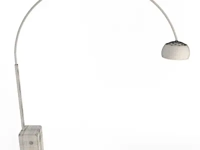 Arco Floor Lamp Flos Free 3D model