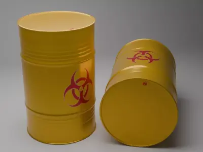 3D Nuclear Energy Barrel 3D model