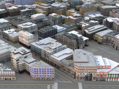 City 106 Low-poly 3D model