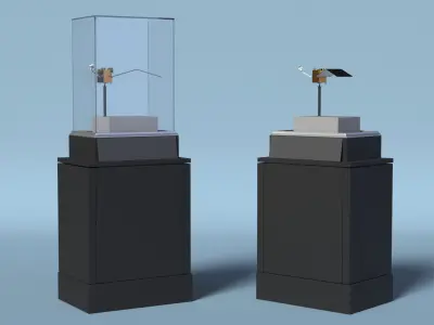 Scientific Museum Exhibit of the Space Industry 3D model