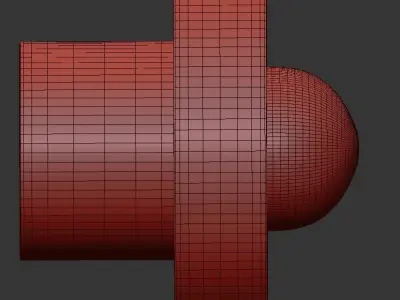 Stone wall lamp 3D model