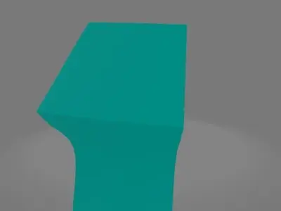 rigged-cube-charecter light sculpture Free 3D model