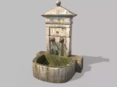 Old Public Fountain 3D model