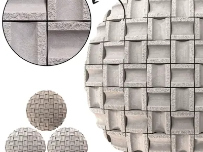 Yagihara Japanese Mosaic Tiles - Seamless Texture