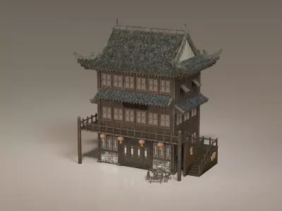 Ancient buildings Chinese Ancient buildings 3D model