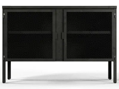 2 door Buffet Bar Industrial Style Low-poly 3D model