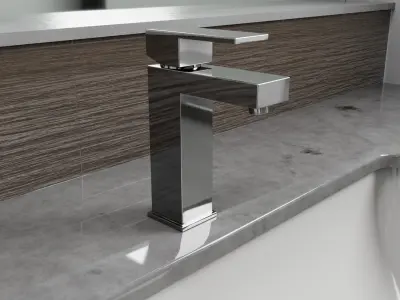 Bathroom Fixture Collection 15-Piece 3D model