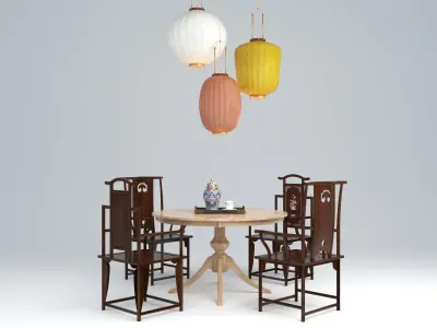 CHINOISERIE DINING TABLE 3D model
