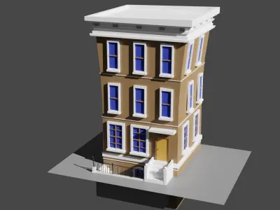 Village Cartoon 3D model