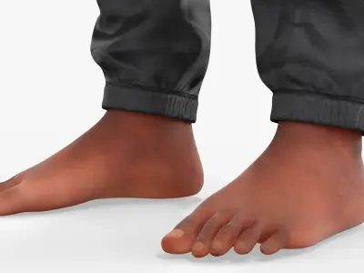  Woman in Industrial Work Coverall Black Fur 