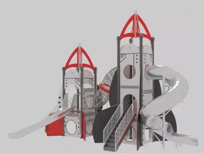 Playground for children 09 3D model