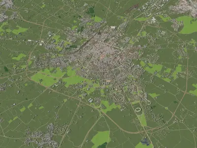 Lecce Italy - city and urban 3D model