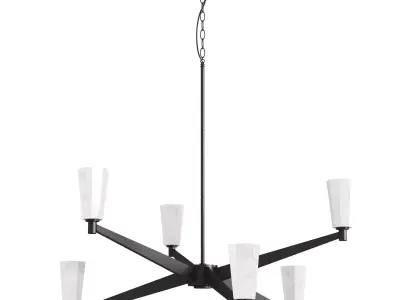 Progress lighting tosca six light chandelier 3D model