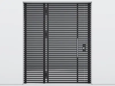 Aluminium door 47 3D model