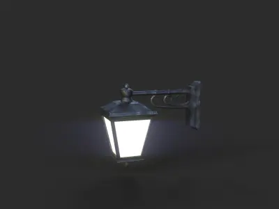 Wall Lamp 2 Low-poly 3D model