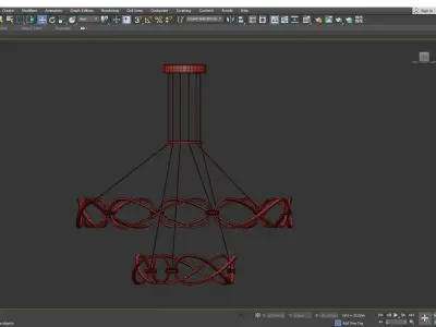 FORLI chandelier Low-poly 3D model