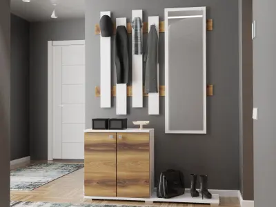 HALLWAY INTERIOR DESIGN 3D Model Low-poly 3D model