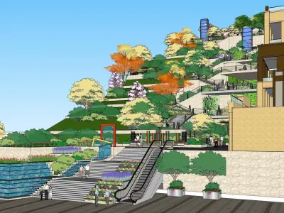 Sketchup Landscape Park 181 3D model