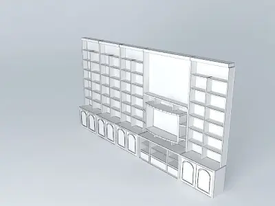 stennew3 wall with light Free 3D model