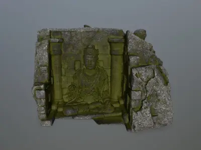 buda temple  Low-poly 3D model