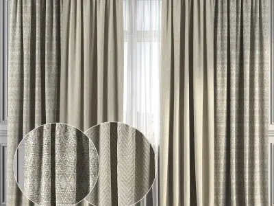 Curtain Set 149 3D model