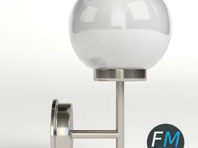 Outdoor applique lamp 3D model