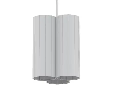 Hashira taiwanese bamboo pendant light 3D model