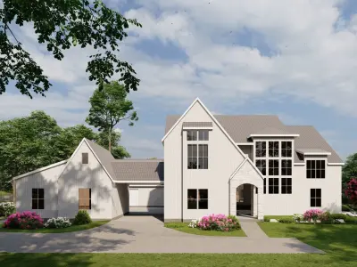 3D Exterior Scene 3D model design garden and landscape 3D 3D model 3