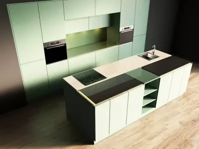 39-Kitchen3 matte 4 3D model