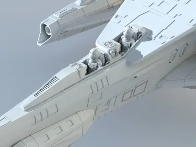 babylon 5 Thunderbolt 3D STL file 1 48th scale 3D print model