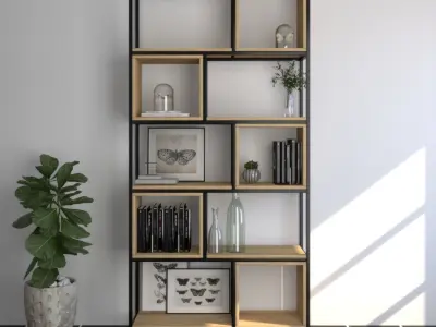 iron decor shelf 3D model