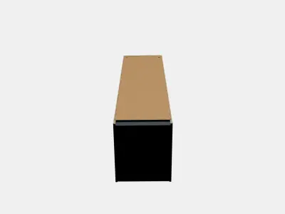 PAX Wardrobe frame 20 Low-poly 3D model