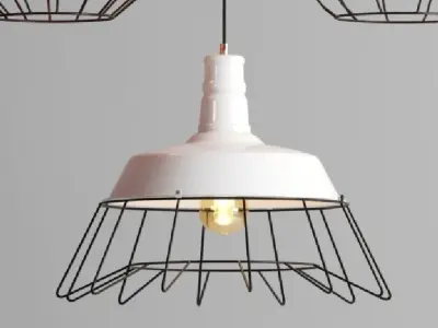 4 in 1 Hanging Lamp LOFT HOUSE 3D model
