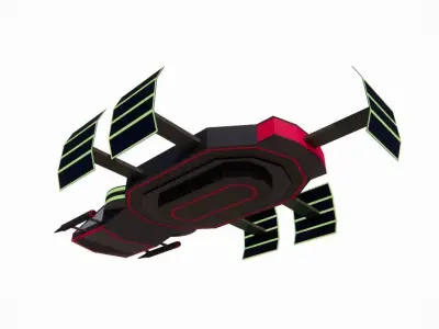 SPACSHIP MODEL spaceship Low-poly 3D model