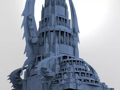 Necromancer Scull Domes 6  3D model