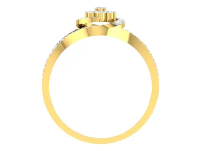 Women Ring Render 3dm STL OBJ FBX Details 3D print model 31