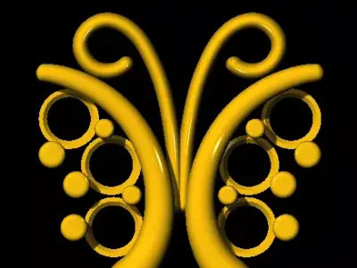  Tops earrings  3D print model