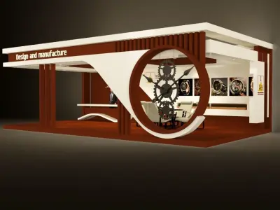 exhibition stand 3D model