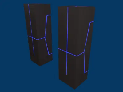 sci-fi looker Low-poly 3D model